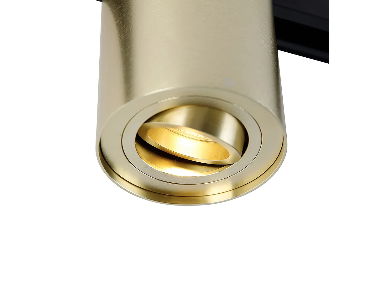 Spot sur rail moderne monophasé doré - Rondoo Up