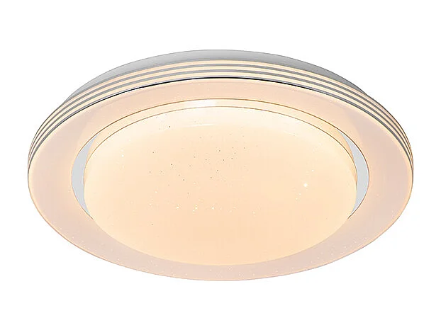 Plafonnier blanc 38 cm avec LED avec télécommande - Jochem