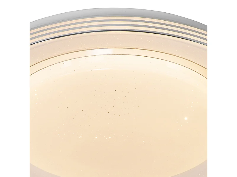 Plafonnier blanc 38 cm avec LED avec télécommande - Jochem