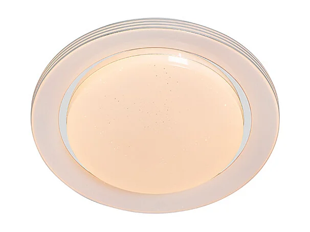 Plafonnier blanc 38 cm avec LED avec télécommande - Jochem