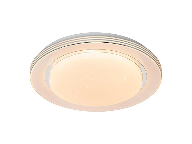 Plafonnier blanc 38 cm avec LED avec télécommande - Jochem