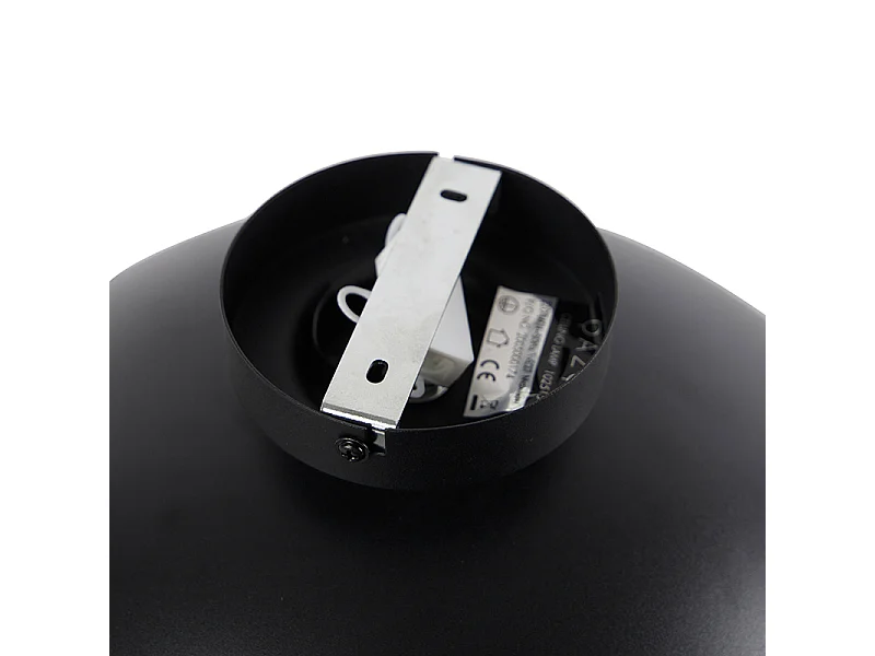 Plafonnier noir avec or 42 cm réglable - Magnax