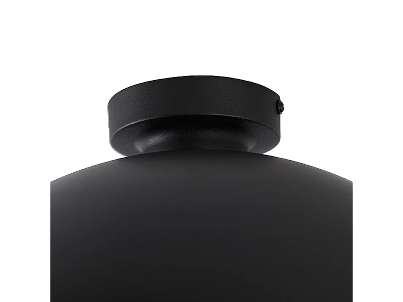 Plafonnier noir avec or 42 cm réglable - Magnax