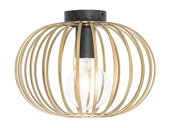 Plafonnier design doré 30 cm - Johanna