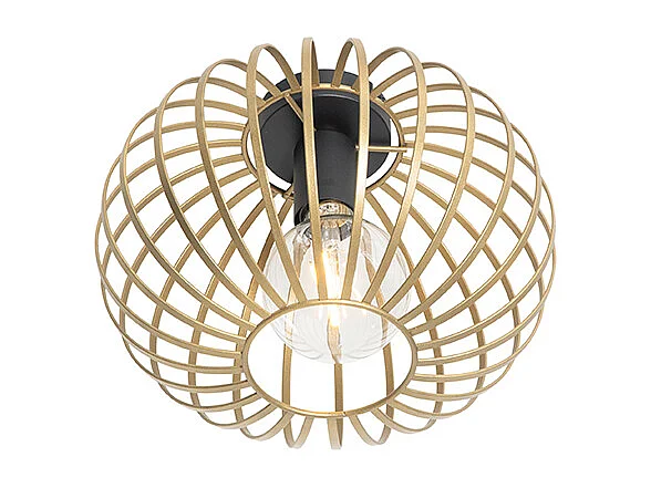 Plafonnier design en laiton 30 cm - Johanna