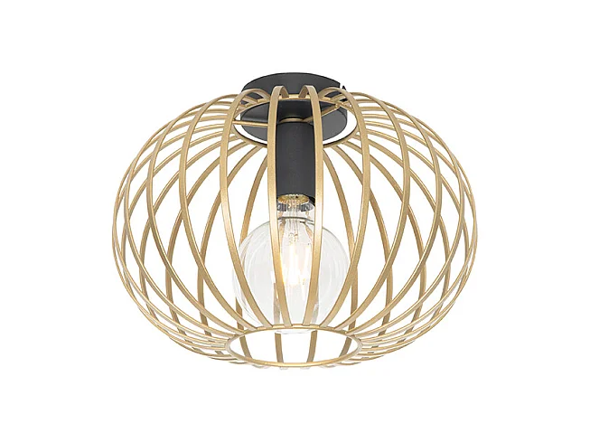 Plafonnier design doré 30 cm - Johanna