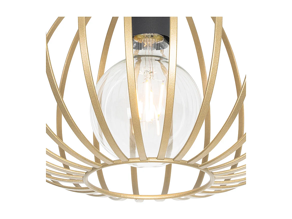 Plafonnier design en laiton 30 cm - Johanna