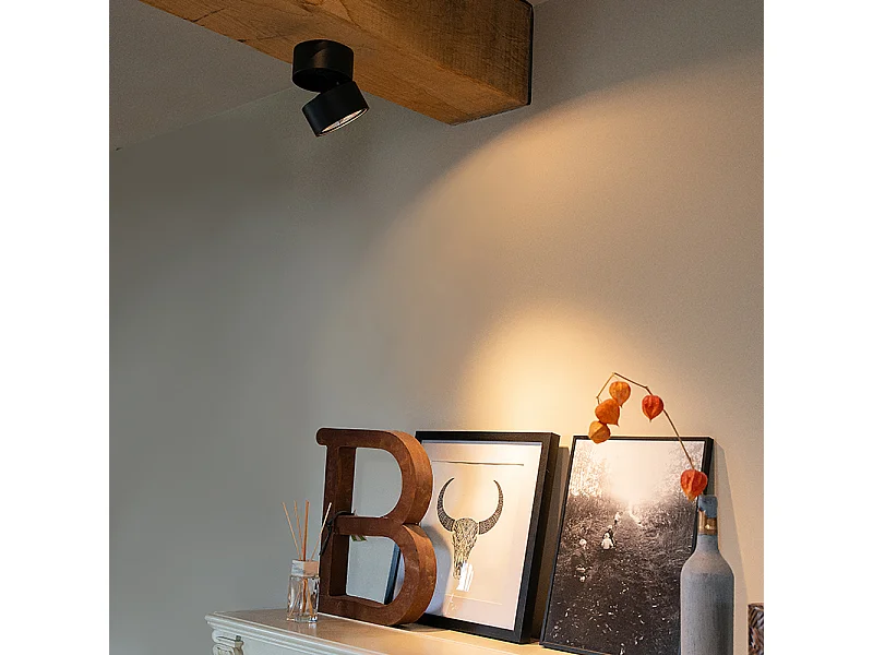 Set de 2 spots noir réglable - Go Nine Tubo