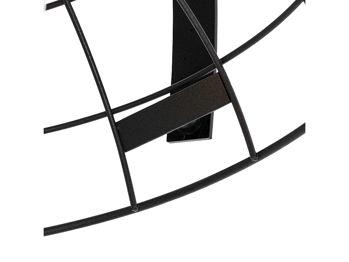 Plafonnier industriel noir 35 cm réglable - Hanze