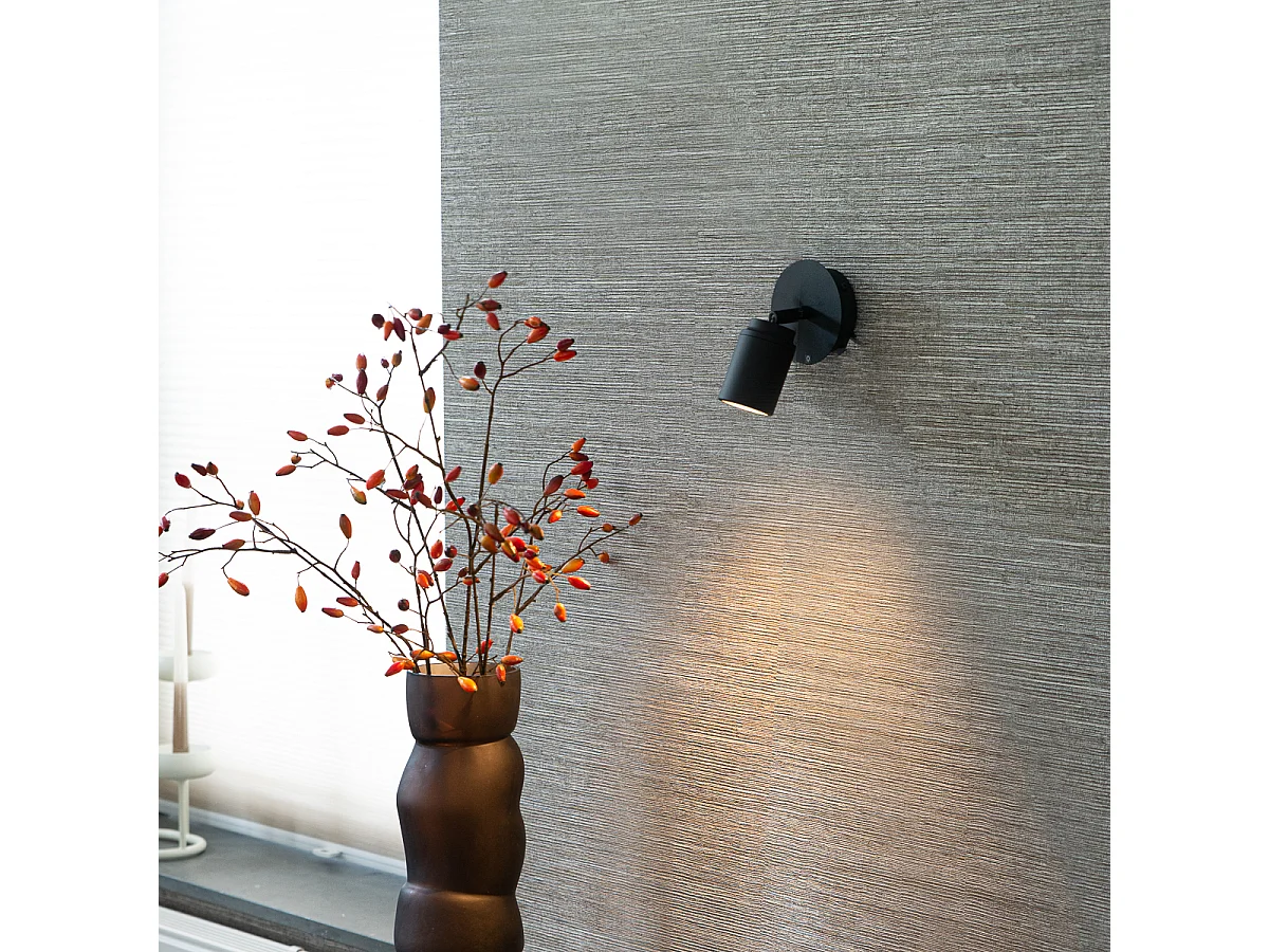 Spot de salle de bain moderne noir IP44 - Ducha