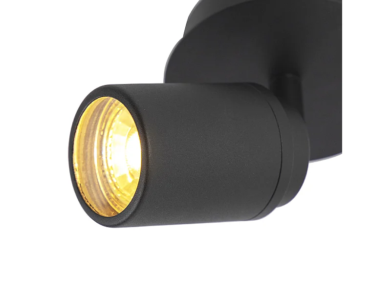 Spot de salle de bain moderne noir IP44 - Ducha