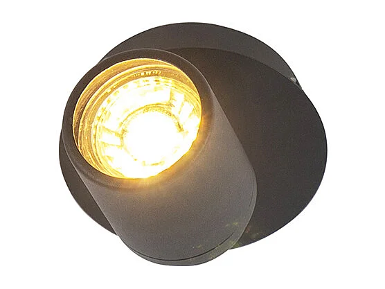 Spot de salle de bain moderne noir IP44 - Ducha