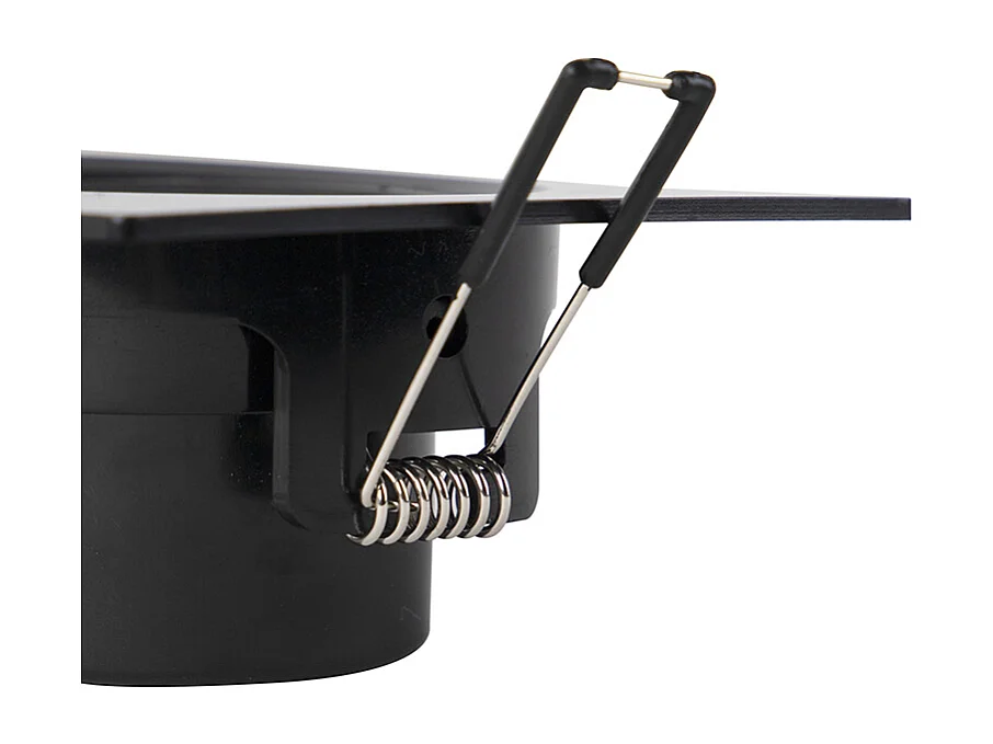 Lot de 3 spots encastrés noirs avec LED à intensité variable 3 niveaux - Miu