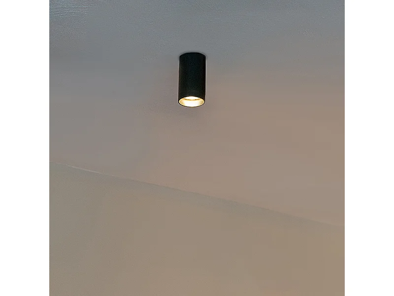 Spot moderne noir 5,5 cm - Tuba