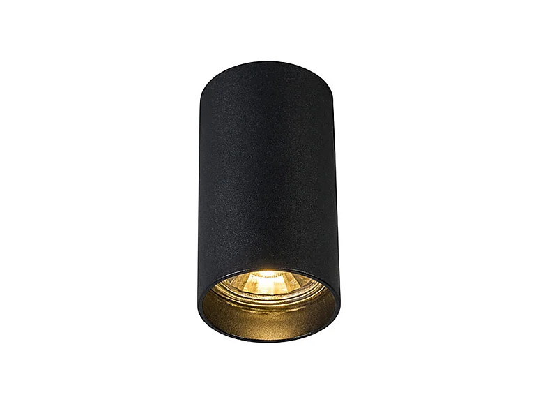 Spot apparent moderne noir 5,5cm GU10 50mm - Tuba