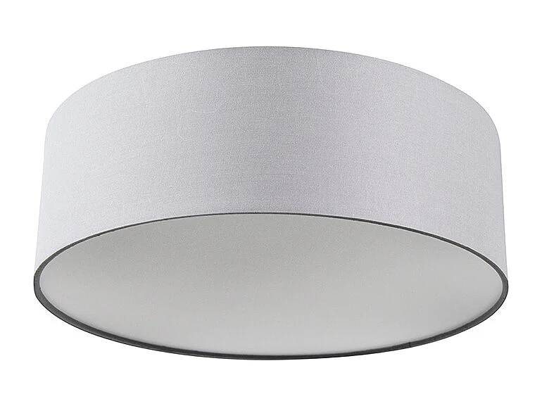 Plafonnier gris 30 cm avec LED - Drum LED