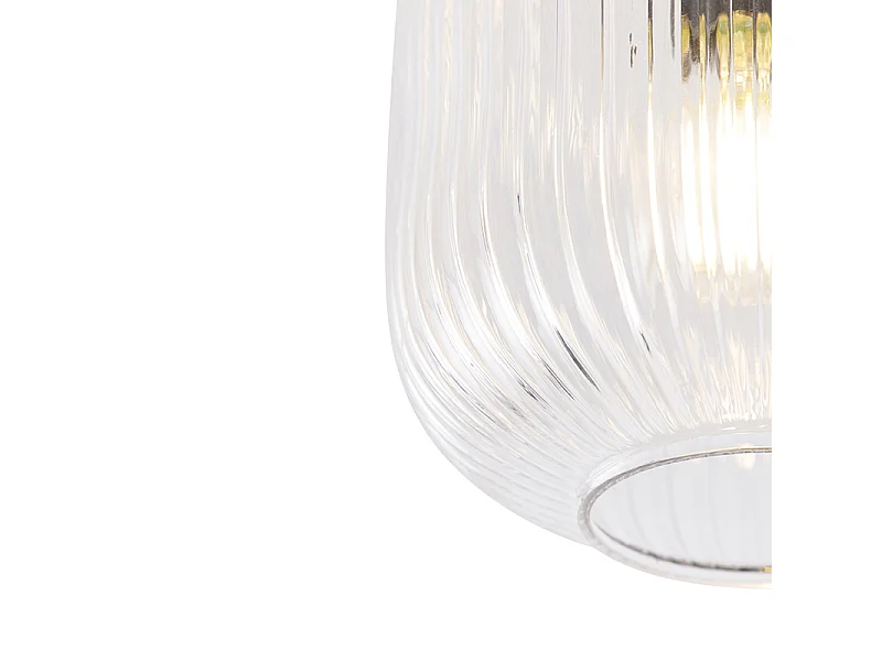 Plafonnier Art déco en laiton - Karel