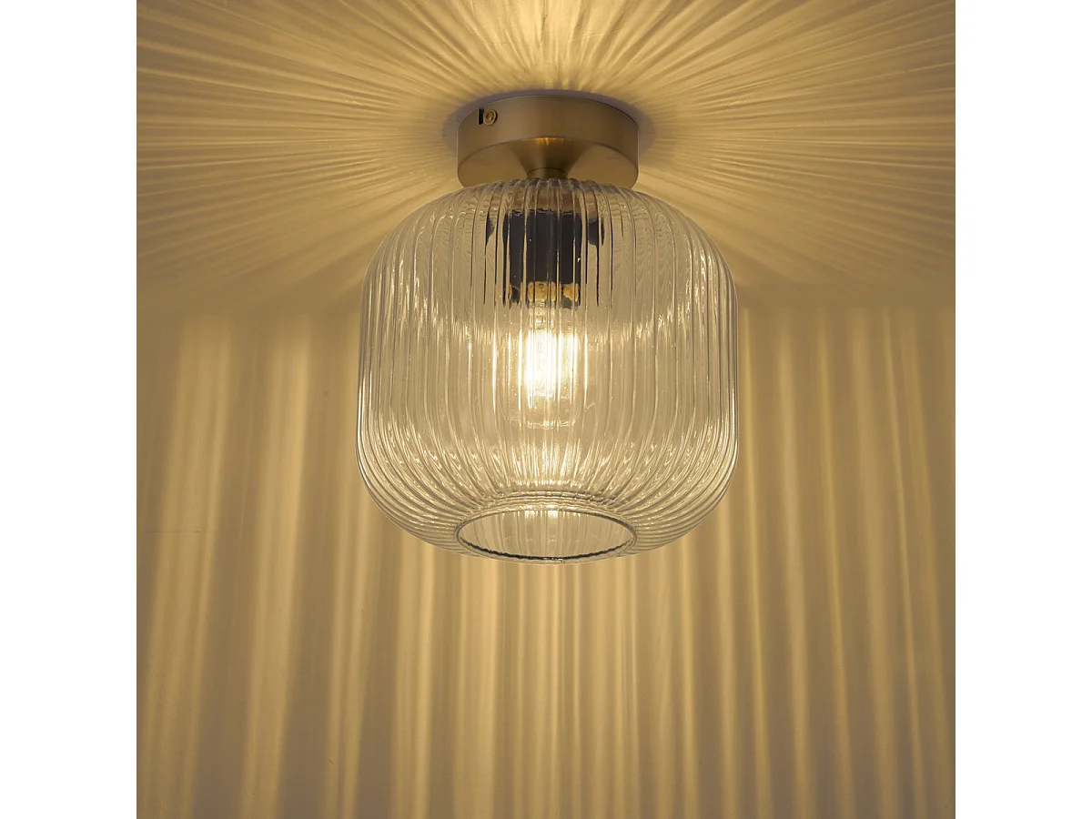 Plafonnier Art déco en laiton - Karel