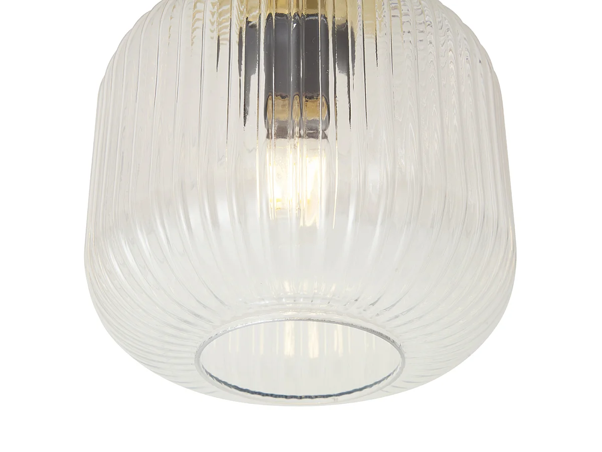 Plafonnier Art déco en laiton - Karel