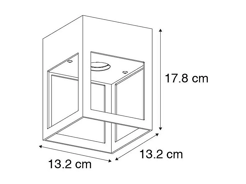 Plafonnier moderne noir - Cela