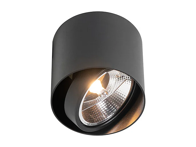 Spot design noir AR111 - Impact