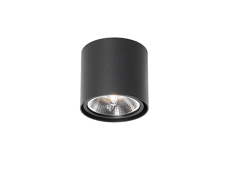 Spot design noir AR111 - Impact