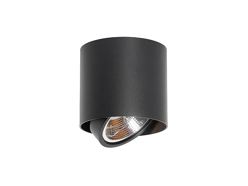 Spot design noir AR111 - Impact