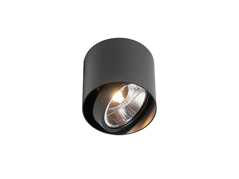 Spot design noir AR111 - Impact