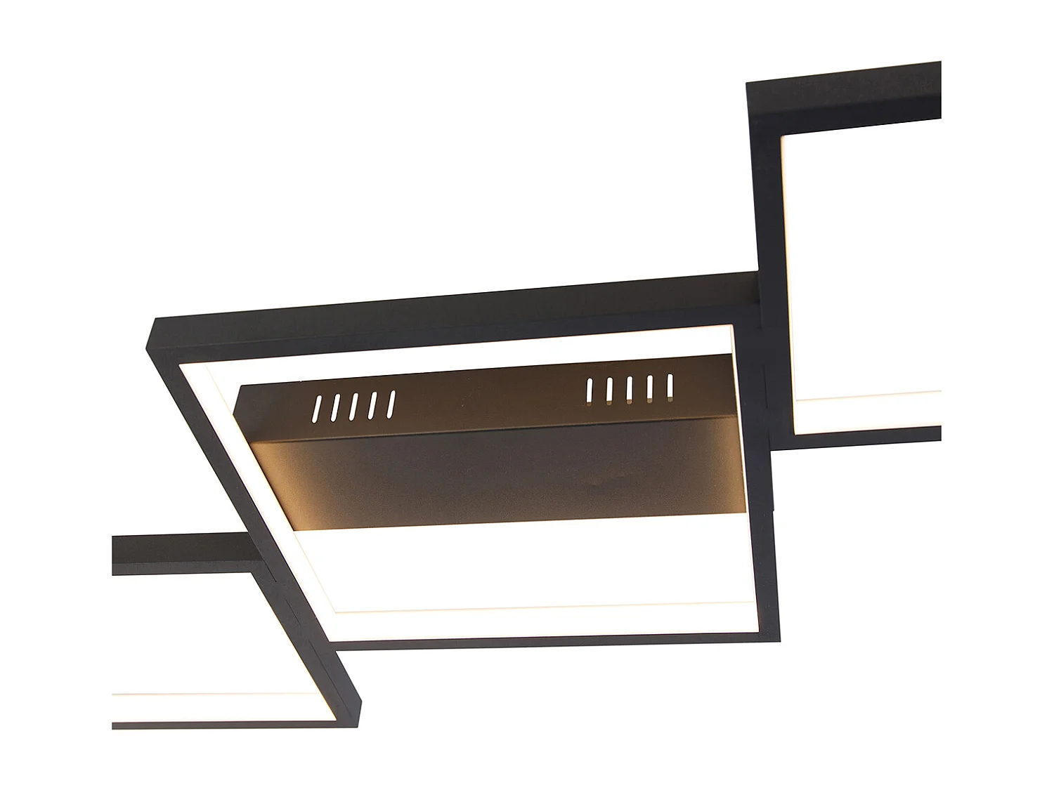 Plafonnier noir avec LED 3 niveaux de luminosité 5 lumières - Lejo