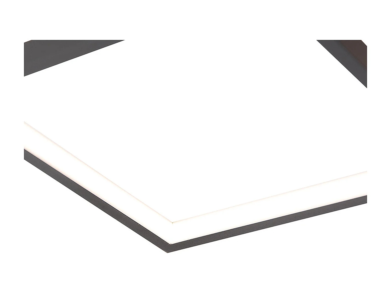 Plafonnier noir avec LED 3 niveaux de luminosité 5 lumières - Lejo