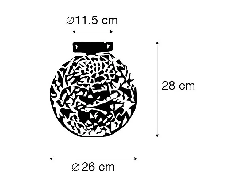 Plafonnier Art Déco doré - Maro