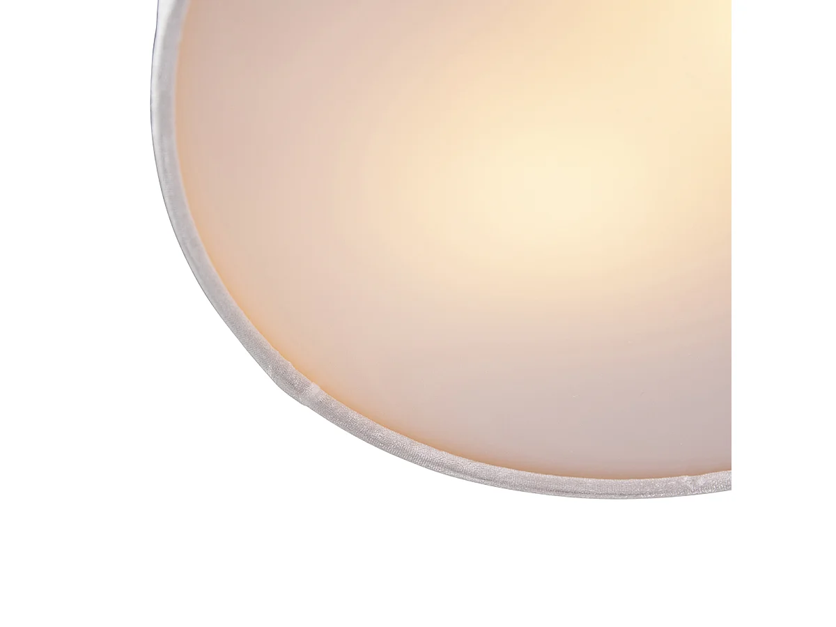 Plafonnier rose 30 cm intérieur doré - Drum