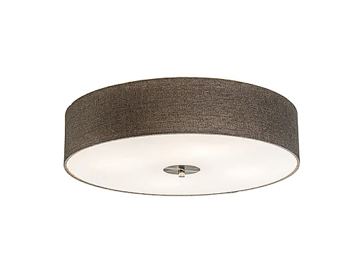 Plafonnier country taupe 50 cm - Drum Jute