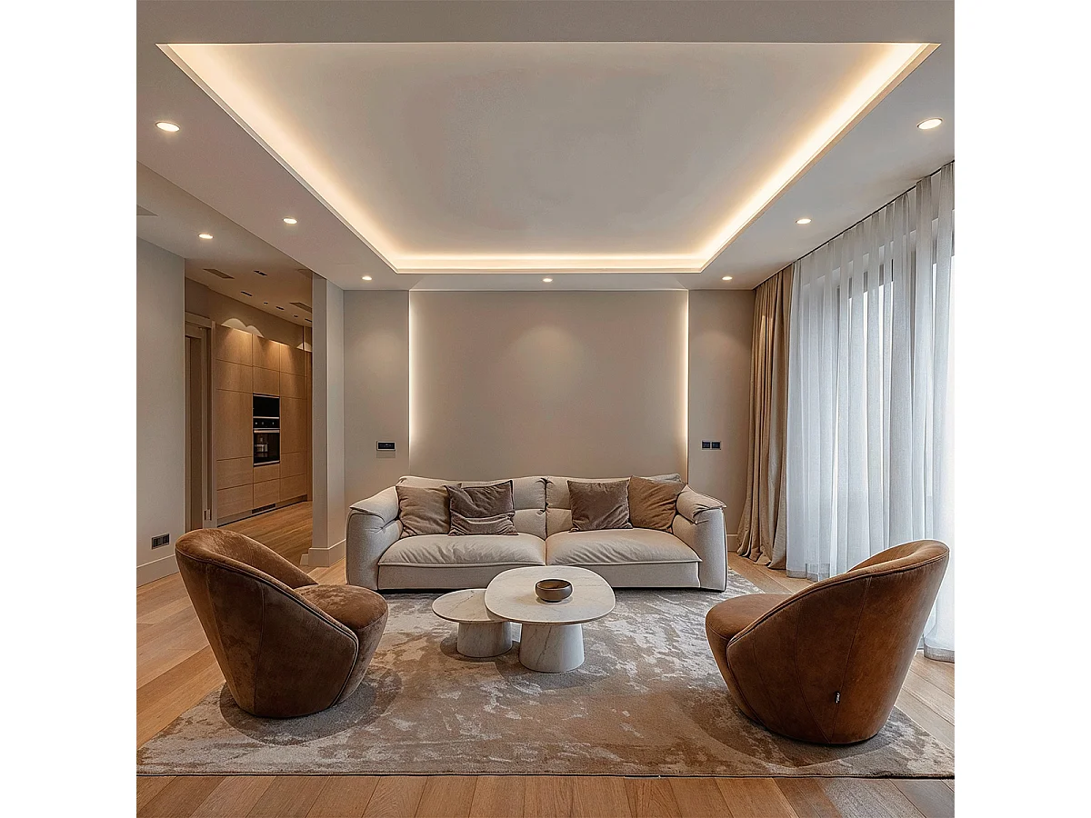 Ensemble de 12 spots encastrés blancs orientables - Cisco