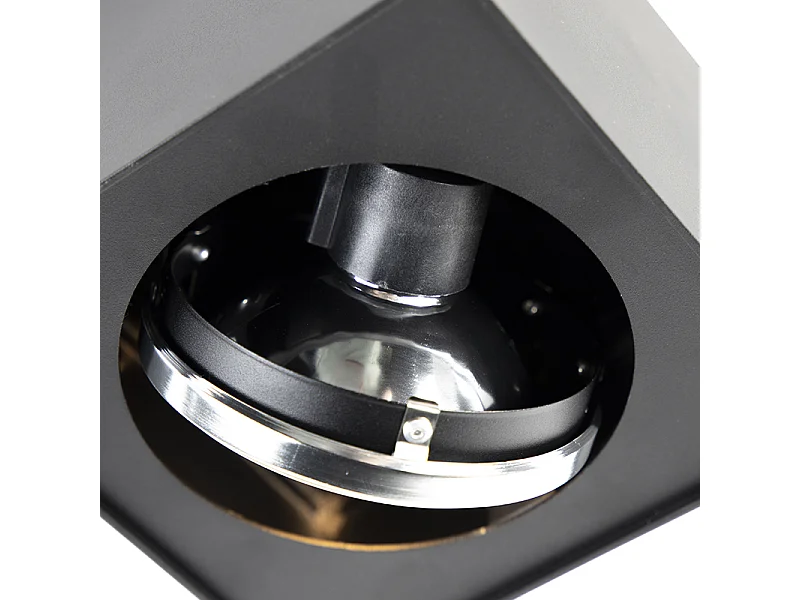 Spot noir design orientable en saillie - Kaya