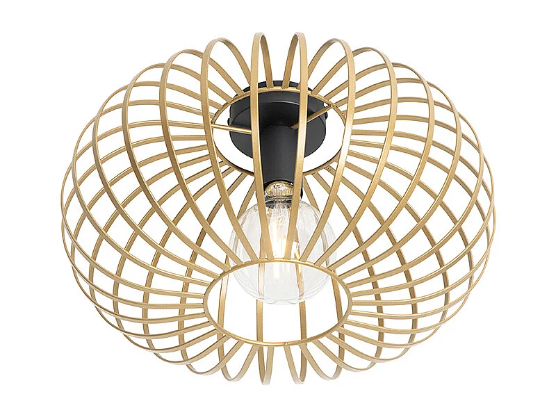 Plafonnier design doré 39 cm - Johanna
