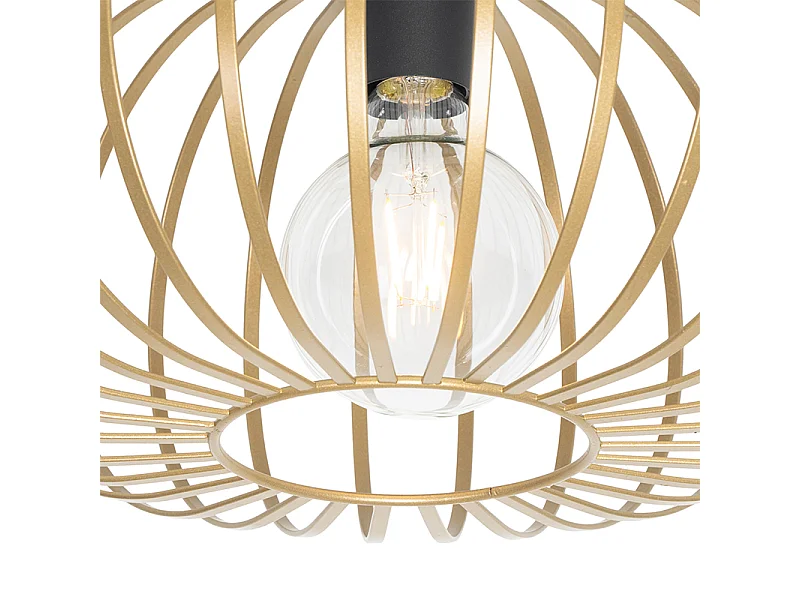 Plafonnier design doré 39 cm - Johanna