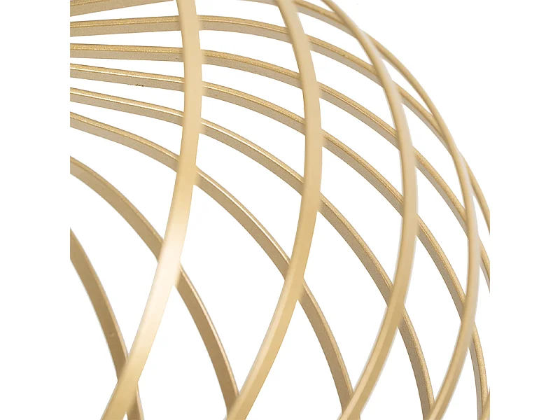 Plafonnier design doré 39 cm - Johanna