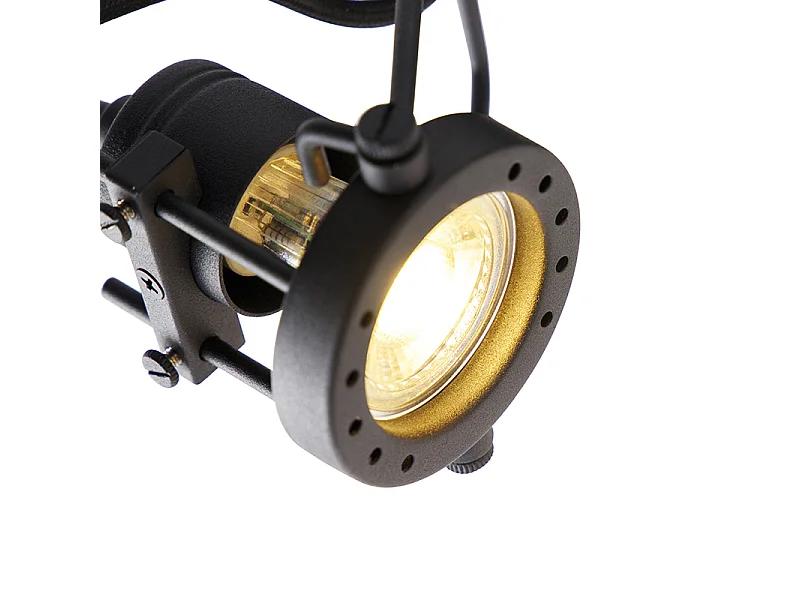 Spot industriel noir 3 lumières - Suplux