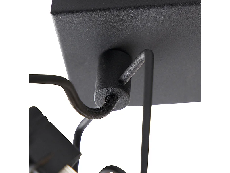 Spot industriel noir 3 lumières - Suplux