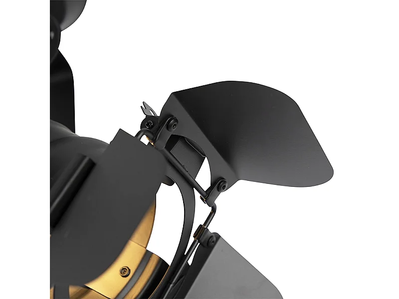 Spot de studio industriel noir orientable et inclinable - Movie