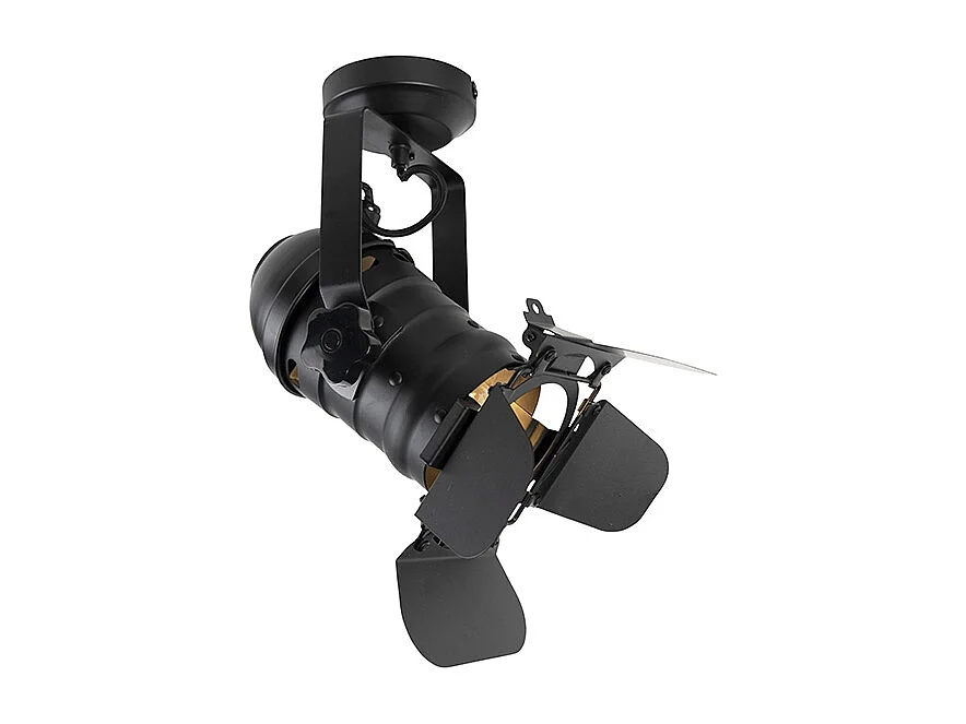 Spot de studio industriel noir orientable et inclinable - Movie