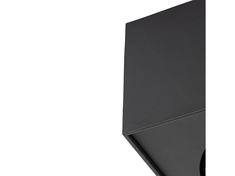 Spot design carré noir 4 lumières - Kaya