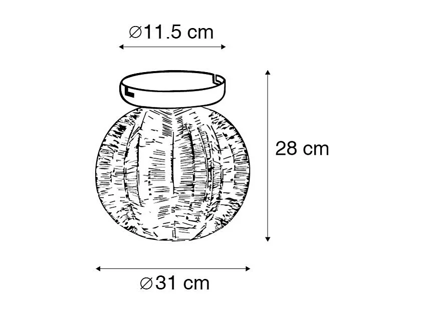Plafonnier industriel bronze et noir - Dong