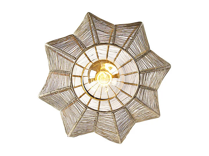 Plafonnier industriel bronze et noir - Dong