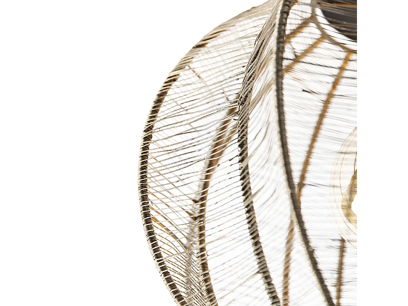 Plafonnier industriel bronze avec noir - Dong