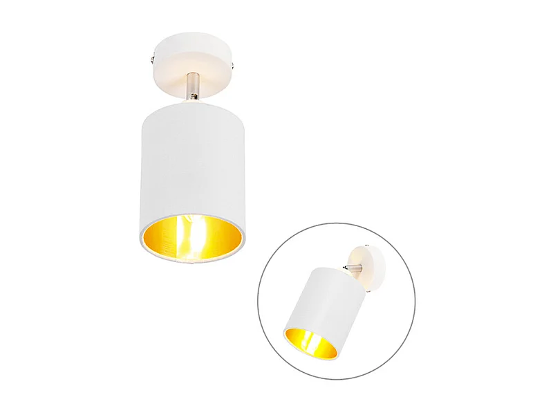 Plafonnier moderne blanc orientable - Lofty