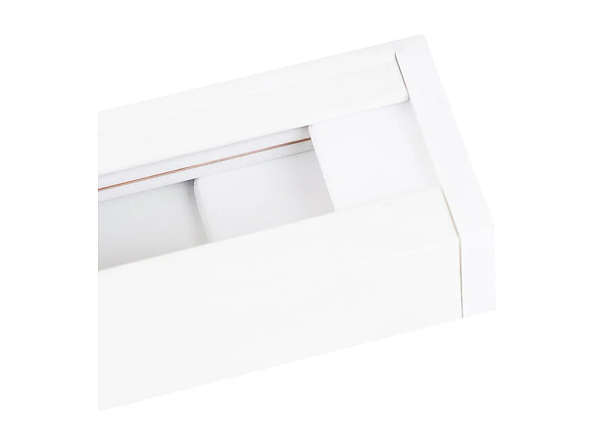 Système sur rail moderne avec 3 spots monophasé blanc - Jeany