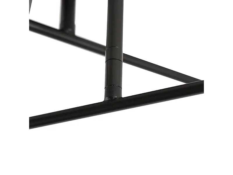 Plafonnier industriel noir avec or 6 lumières - Sydney