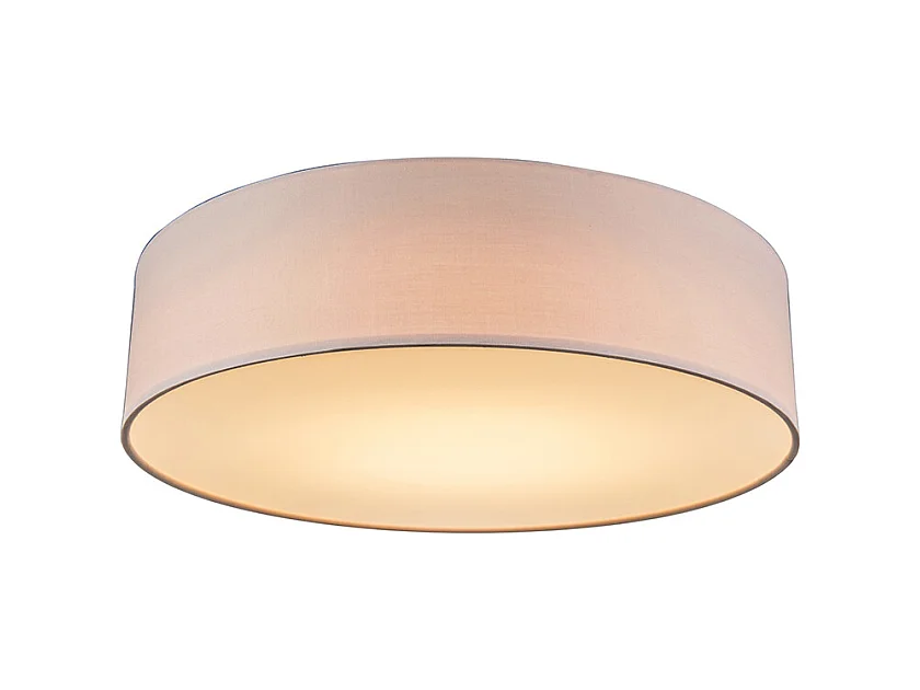 Plafonnier rose 40 cm avec LED - Drum LED